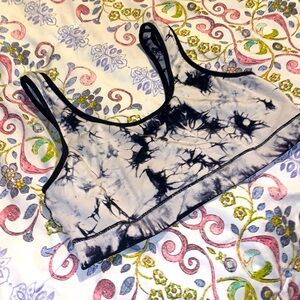 tie dye sports bra